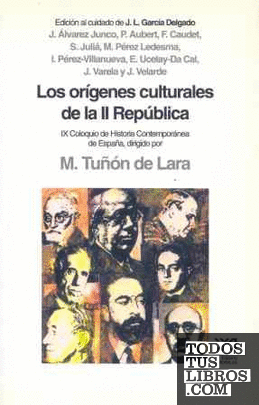 Orígenes culturales de la II República