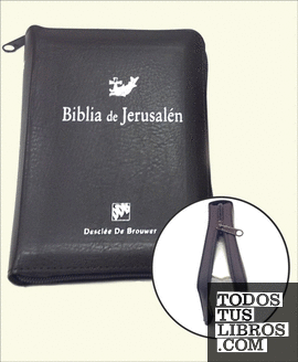 Biblia de Jerusalén de bolsillo con cremallera
