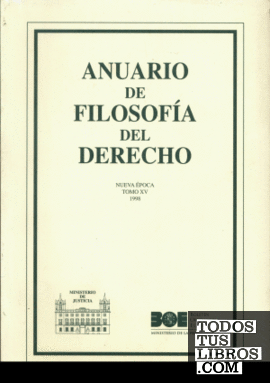 Anuario de Filosofía del Derecho 1998 Tomo XV