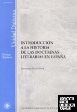 Introducción a la historia de las doctrinas literarias en España