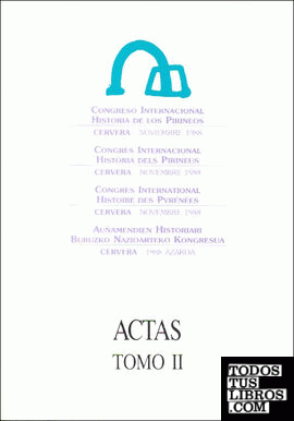 Congreso internacional historia de los pirineos". Cervera- noviembre 1988"