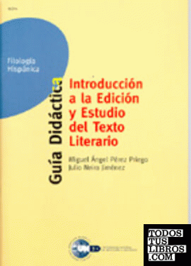 Introducción a la edición y estudio del texto literario