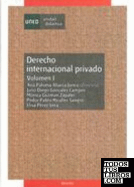 Derecho internacional privado. Vol-I
