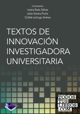 Textos de innovación investigadora universitaria