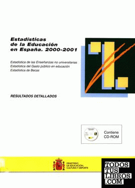 Estadísticas de la educación en España. 2000-2001. Resultados detallados