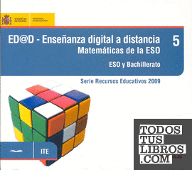 Ed@d - enseñanza digital a distancia. Matemáticas de la ESO. ESO y bachillerato