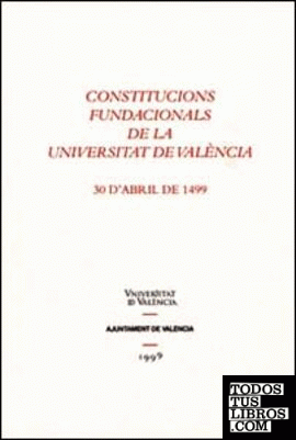 Constitucions fundacionals de la Universitat de València