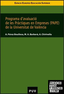 Programa d'avaluació de les Pràctiques en Empreses (PAPE) de la Universitat de València