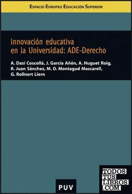 Innovación educativa en la Universitat: ADE-Derecho