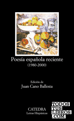 Poesía española reciente (1980-2000)