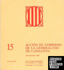 Acción de gobierno de la Generalitat de Catalunya 1983 (julio-diciembre)