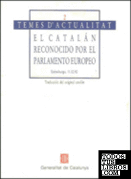catalán reconocido por el Parlamento Europeo/El