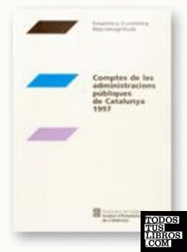 Comptes de les administracions públiques de Catalunya 1997