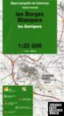 Mapa topogràfic de Catalunya 1:25 000. Capitals Comarcals. 7- les Borges Blanques