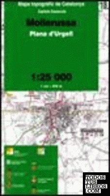 Mapa topogràfic de Catalunya 1:25 000. 18-Mollerussa
