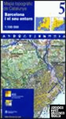 Mapa topogràfic de Catalunya 1:100 000. 5- Barcelona