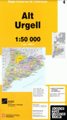 Mapa comarcal de Catalunya 1:50 000. Alt Urgell - 04