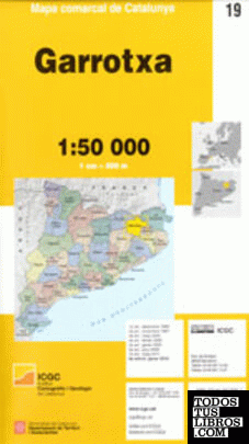 Mapa comarcal de Catalunya 1:50 000. Garrotxa - 19