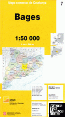 Mapa comarcal de Catalunya 1:50 000. Bages - 07