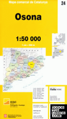 Mapa comarcal de Catalunya 1:50 000. Osona - 24