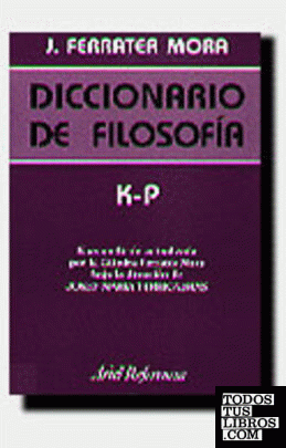 Diccionario de filosofia Vol. 3: K-P