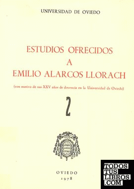Estudios ofrecidos a Emilio Alarcos Llorach Tomo II