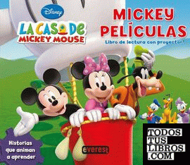 La casa de Mickey mouse. Mickey películas. Libro de Lectura con proyector