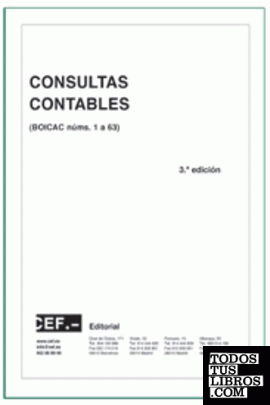 CONSULTAS CONTABLES (BOICAC Nº 1 A 63)