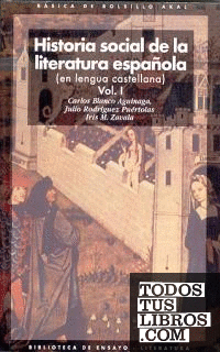 Historia social de la literatura española (2 volúmenes)