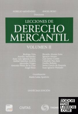 Lecciones de Derecho Mercantil Volumen II (Papel + e-book)