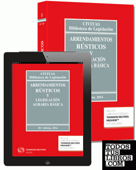 Arrendamientos Rústicos y Legislación Agraria Básica (Papel + e-book)
