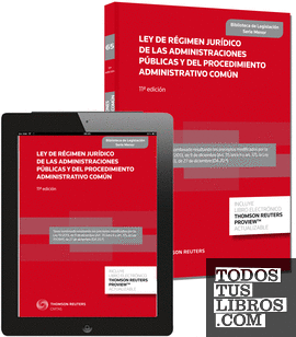 Ley de Régimen Jurídico de las Administraciones Públicas y del Procedimiento Administrativo Común (Papel + e-book)
