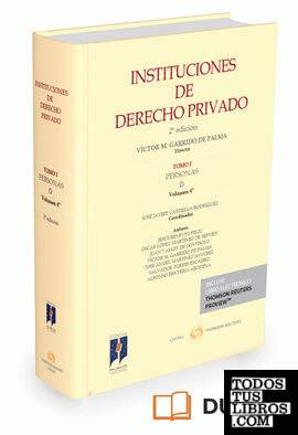 INSTITUCIONES DE DERECHO PRIVADO. TOMO I PERSONAS. Volumen 4º (Papel + e-book)