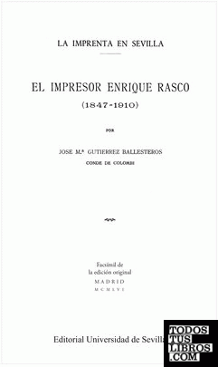 El impresor Enrique Rasco (1847-1910)