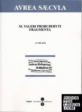 M. Valeri Probi Beryti Fragmenta