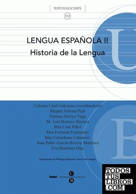 Lengua española II Historia de la lengua