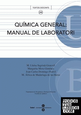 Química General: Manual de laboratori