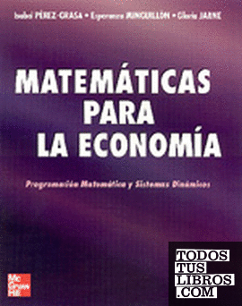 Matematicas para Economia. Programacion matematica