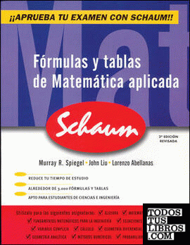 Manual de fórmulas y tablas de Matemática aplicada