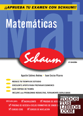 Matemáticas Schaum Selectividad - Curso cero (Castellano)