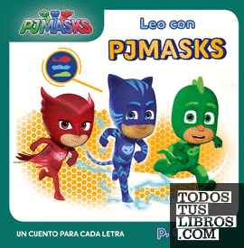 PJ Masks. Lectoescritura - Leo con PJ Masks. Un cuento para cada letra: p, m, l, s