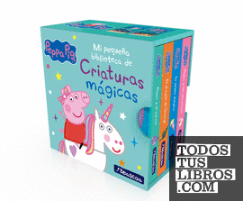 Peppa Pig. Libro juguete - Mi pequeña biblioteca de criaturas mágicas. Sirenas, unicornios, narvales y dragones