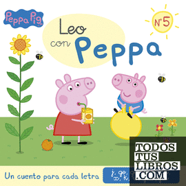 Peppa Pig. Lectoescritura - Leo con Peppa. Un cuento para cada letra: j, ge, gi, ll, ñ, ch, x, k, w, güe-güi