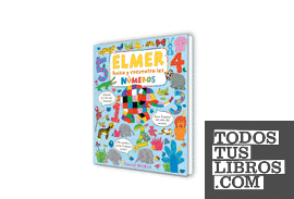 Elmer. Libro de cartón - Busca y encuentra los números de Elmer