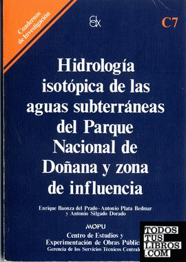 Hidrología isotópica de las aguas subterráneas del Parque Nacional de Doñana y zona de influencia. C-7