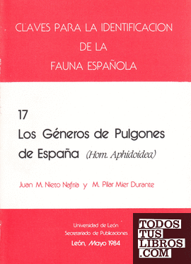 Claves para la identificación de la fauna española. Los géneros de pulgones de España
