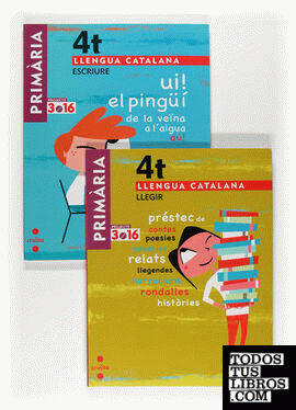 Llengua catalana, Llegir + Escriure. 4 Primària. Projecte 3.16