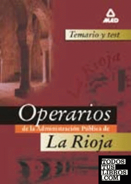Operario de la Administración pública de La Rioja. Temario y test