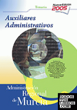 Auxiliares Administrativos, Comunidad Autónoma de Murcia. Temario