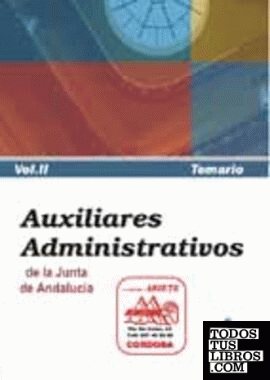 Auxiliar administrativo Junta de Andalucía. Temario